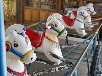 View of carousel in amusement park