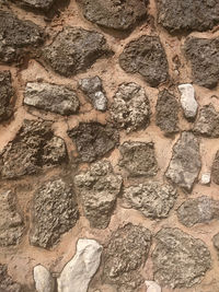 Full frame shot of stone wall
