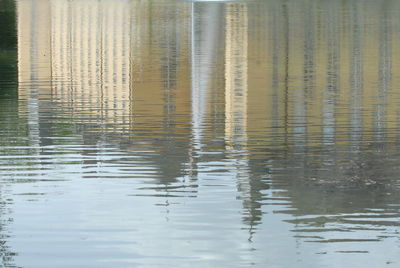 Full frame shot of rippled lake