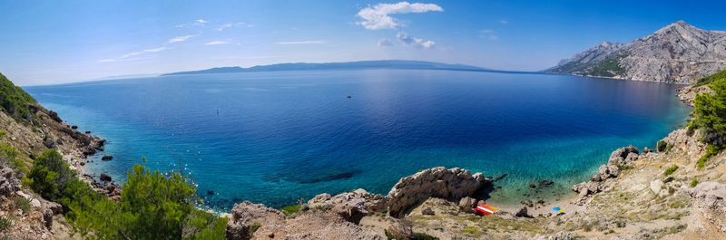 Panoramic view of sea against sky