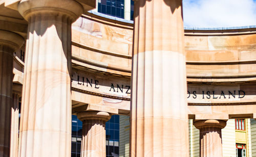 Low angle view of historic building