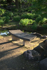 View of cemetery in park