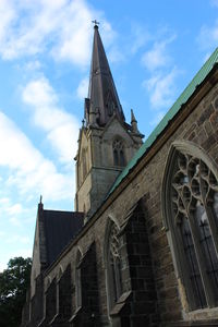 Low angle view of church against sky