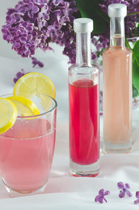 Close-up of drink on table