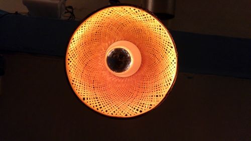 Close-up of illuminated lamp