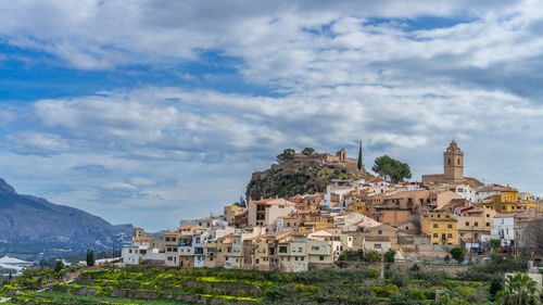 Townscape against sky