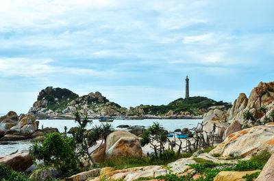 Panoramic view of sea against sky