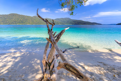 Scenic view of sea against sky