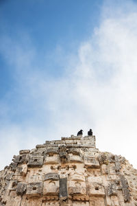 Low angle view of historic building against sky