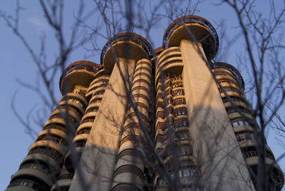 Low angle view of traditional building against sky