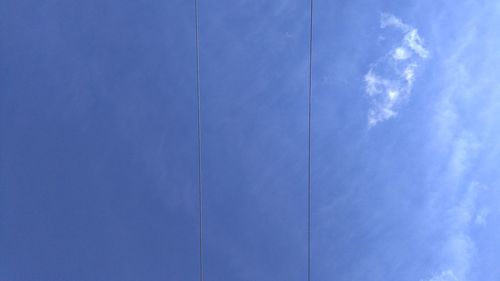 Low angle view of blue sky