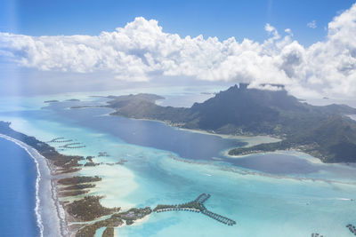 Aerial view of swimming pool