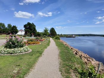 Panoramic view of garden against sky