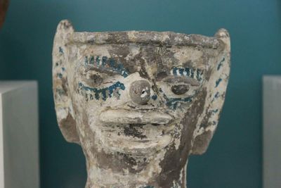 Close-up of carving on wall