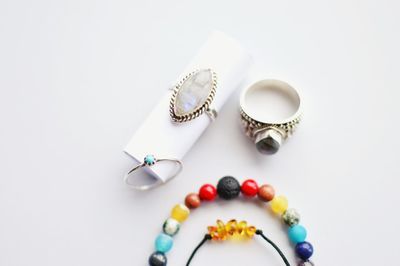 Close-up of ice cream over white background