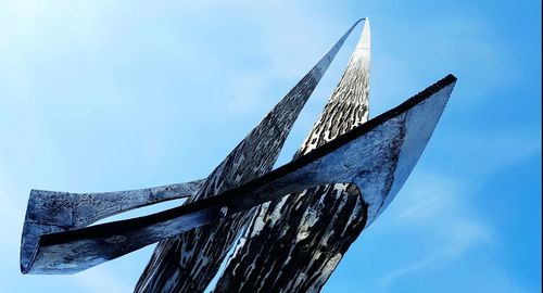 Low angle view of blue sky