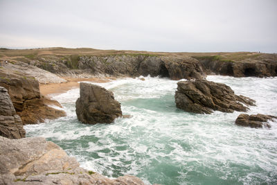 Rocks in sea