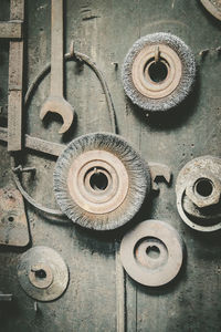 Close-up of machine part