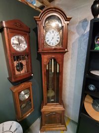 Clock on table at home