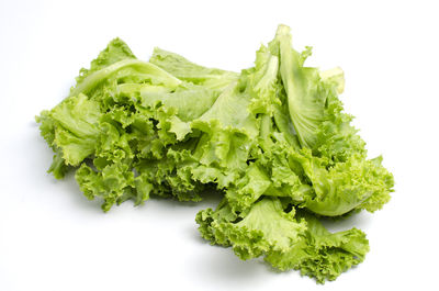 Close-up of vegetable over white background