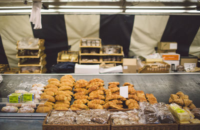 High angle view of food for sale at market