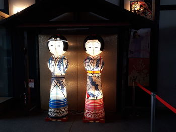 Sculpture of buddha statue in building