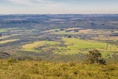 Aerial view of landscape against sky