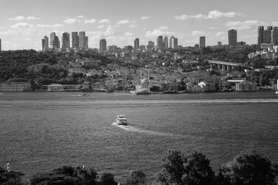 Beautiful sunset at bosporus.