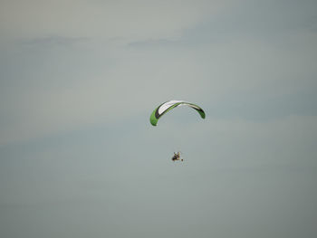 Low angle view of parachute