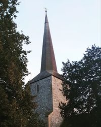 Low angle view of building against sky