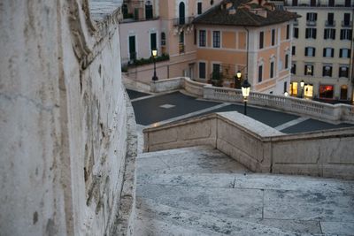 High angle view of old building