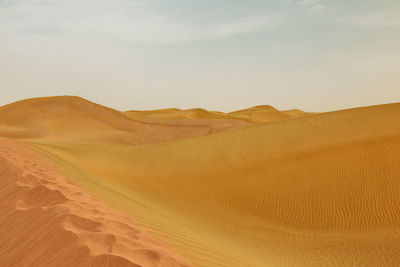 Dunes in the hotan desert, china