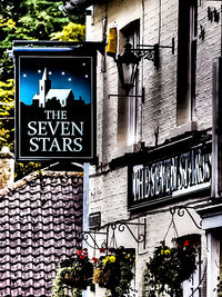 Information sign on city street