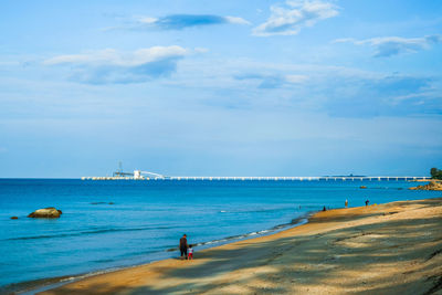 Scenic view of sea against sky