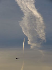 Airplane flying in sky