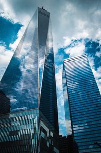 Low angle view of modern office building