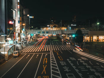 Ueno city street at night