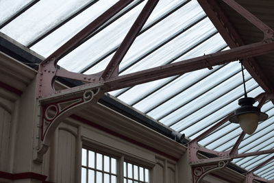 Low angle view of ceiling of building