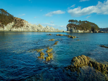 Scenic view of sea against sky