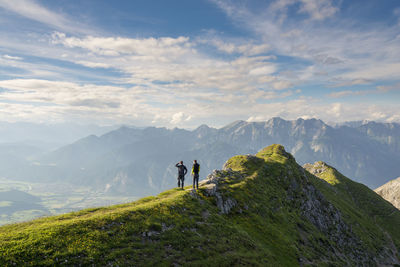 Austria, tyrol, hiker looking to valley