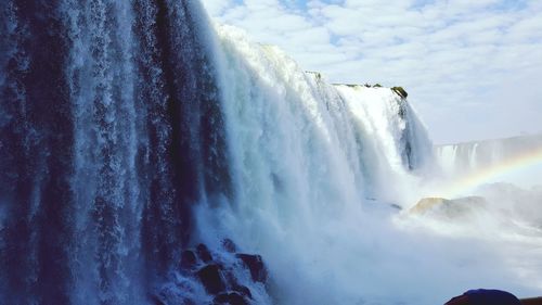 Panoramic view of waterfall