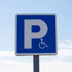 Wheelchair traffic signal on the street