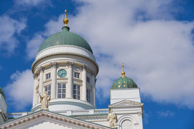 Low angle view of building against sky