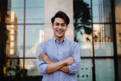 Portrait of a smiling young man