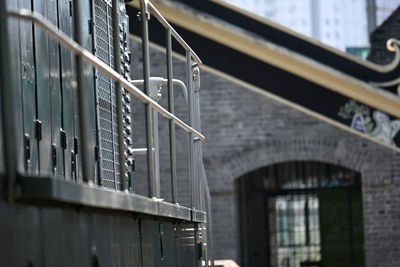 Close-up of metallic gate