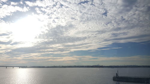 Scenic view of calm sea against sky