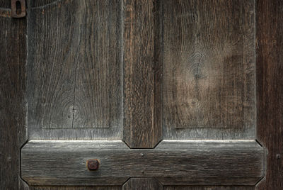 Close-up of wooden door