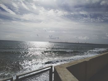 Scenic view of sea against sky