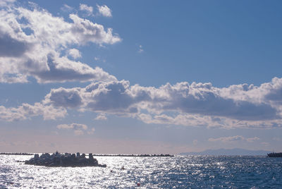 Scenic view of sea against sky