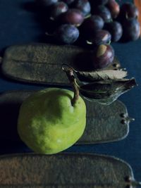 High angle view of fruit on table